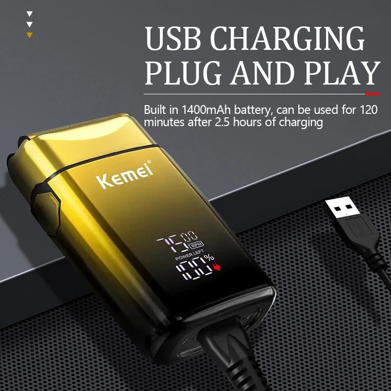 TX10 Electric Shaver Hair Rechargeable Beard Foil Razor for Men Bald Head Shaving for Men Machine
