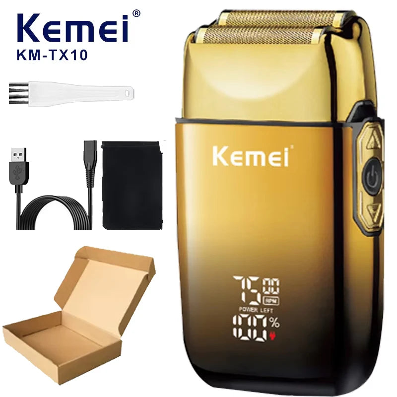 TX10 Electric Shaver Hair Rechargeable Beard Foil Razor for Men Bald Head Shaving for Men Machine