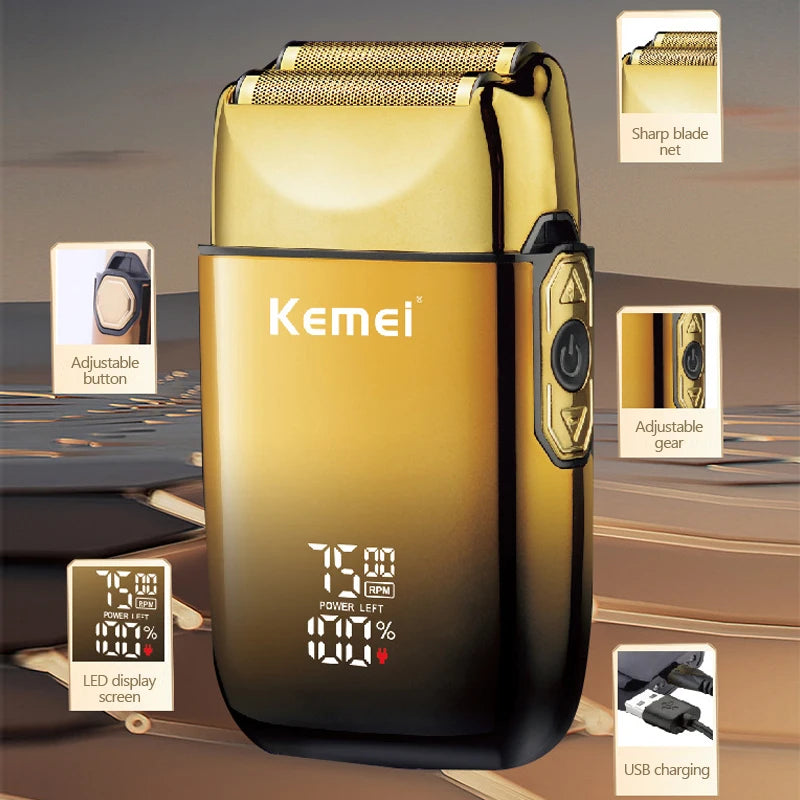 TX10 Electric Shaver Hair Rechargeable Beard Foil Razor for Men Bald Head Shaving for Men Machine