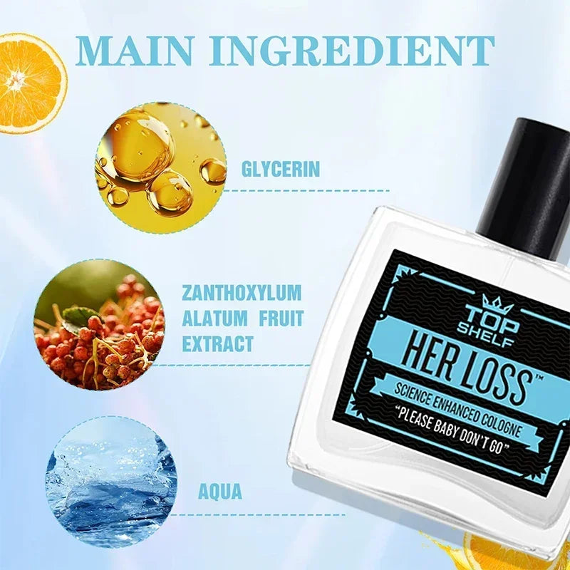 100Ml Her Loss Perfume Men Pheromone Cologne Her Loss Raw Attraction & Confidence Lasting Glamour Awaken Scent Eau De Toilette