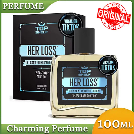 100Ml Her Loss Perfume Men Pheromone Cologne Her Loss Raw Attraction & Confidence Lasting Glamour Awaken Scent Eau De Toilette
